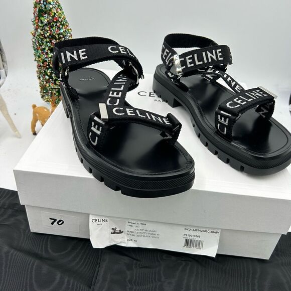 Men’s Celine, Leo strappy  sandals size 46 made in Italy - Picture 2 of 10